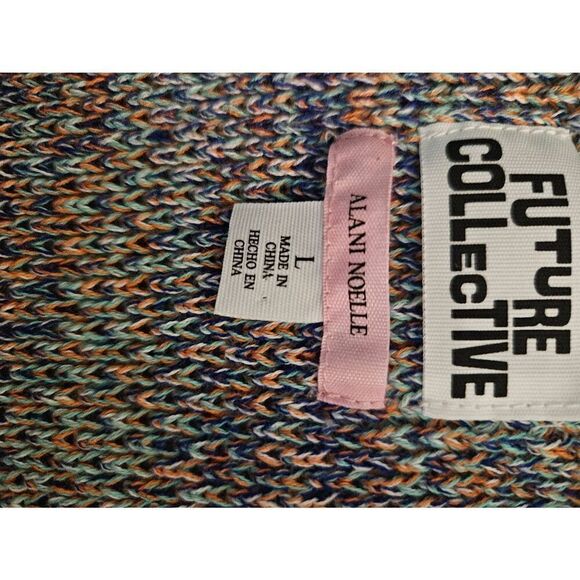 Future Collective by Alani Noelle knitted multicolored cotton fitted tank dress - Picture 4 of 6